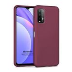 Microsonic Matte Silicone Xiaomi Redmi Note 9 4G Mor Cep Telefonu Kılıfı
