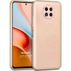 Microsonic Matte Silicone Xiaomi Redmi Note 9 5G Gold Cep Telefonu Kılıfı