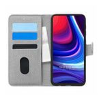 Microsonic Omix X500 Fabric Book Wallet Gri Cep Telefonu Kılıfı