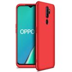Microsonic Oppo A5 2020 için Kılıf Double Dip 360 Protective Kırmızı [A5 2020 ile Uyumlu Kılıf - Kırmızı]