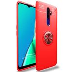 Microsonic Oppo A5 2020 için Kılıf Kickstand Ring Holder Kırmızı [A5 2020 ile Uyumlu Kılıf - Kırmızı]