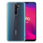 Microsonic Oppo A5 2020 için Kılıf Transparent Soft Beyaz [A5 2020 ile Uyumlu Kılıf - Beyaz]