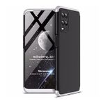 Microsonic Oppo A54 4G Double Dip 360 Protective Siyah Gri Cep Telefonu Kılıfı
