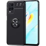 Microsonic Oppo A54 4G Kickstand Ring Holder Siyah Cep Telefonu Kılıfı