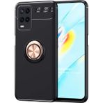 Microsonic Oppo A54 4G Kickstand Ring Holder Siyah Rose Kılıf