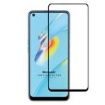 Microsonic Oppo A54 4G Tam Kaplayan Temperli Siyah Cam Ekran Koruyucu