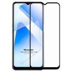 Microsonic Oppo A55 5G Tam Kaplayan Temperli Siyah Cam Ekran Koruyucu