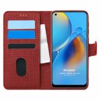 Microsonic Oppo A74 4G Fabric Book Wallet Kırmızı Cep Telefonu Kılıfı