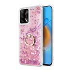 Microsonic Oppo A74 4G Glitter Liquid Holder Pembe Cep Telefonu Kılıfı