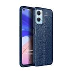 Microsonic Oppo A76 Deri Dokulu Silikon Lacivert Kılıf