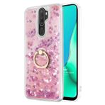 Microsonic Oppo A9 2020 Glitter Liquid Holder Pembe Cep Telefonu Kılıfı