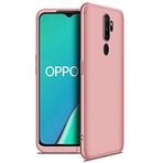 Microsonic Oppo A9 2020 için Kılıf Double Dip 360 Protective Rose Gold [A9 2020 ile Uyumlu Kılıf - Rose Gold]