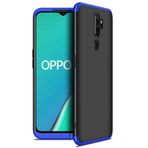 Microsonic Oppo A9 2020 için Kılıf Double Dip 360 Protective Siyah Mavi [A9 2020 ile Uyumlu Kılıf - Mavi]