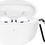 Microsonic Oppo Enco Air 2 Mat Silikon Beyaz Kulaklık Kılıfı