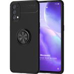 Microsonic Oppo Reno 5 5G Kickstand Ring Holder Siyah Kılıf