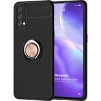 Microsonic Oppo Reno 5 5G Kickstand Ring Holder Siyah Rose Kılıf