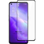 Microsonic Oppo Reno 5 5G Tam Kaplayan Temperli Siyah Cam Ekran Koruyucu