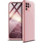 Microsonic Oppo Reno 5 Lite Double Dip 360 Protective Rose Gold Cep Telefonu Kılıfı