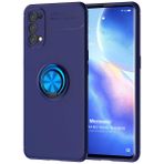 Microsonic Oppo Reno 5 Pro 5G Kickstand Ring Holder Lacivert Cep Telefonu Kılıfı
