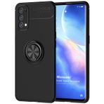 Microsonic Oppo Reno 5 Pro 5G Kickstand Ring Holder Siyah Cep Telefonu Kılıfı