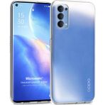 Microsonic Oppo Reno 5 Pro 5G Transparent Soft Beyaz Cep Telefonu Kılıfı