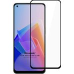 Microsonic Oppo Reno 7 Lite Tam Kaplayan Temperli Siyah Cam Ekran Koruyucu
