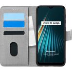 Microsonic Realme 5I Fabric Book Wallet Gri Kılıf
