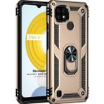 Microsonic Realme C21 Military Ring Holder Gold Kılıf