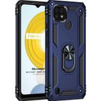 Microsonic Realme C21 Military Ring Holder Lacivert Kılıf