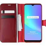 Microsonic Realme C25S Delux Leather Wallet Kırmızı Kılıf