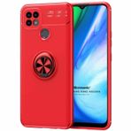 Microsonic Realme C25s için Kılıf Kickstand Ring Holder Kırmızı [Realme C25s ile Uyumlu Kılıf - Kırmızı]