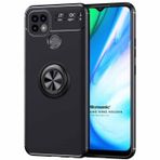Microsonic Realme C25s için Kılıf Kickstand Ring Holder Siyah [Realme C25s ile Uyumlu Kılıf - Siyah]