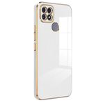 Microsonic Realme C25s için Kılıf Olive Plated Beyaz [Realme C25s ile Uyumlu Kılıf - Beyaz]