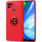 Microsonic Realme C25S Kickstand Ring Holder Kırmızı Kılıf