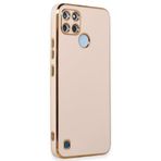 Microsonic Realme C25Y için Kılıf Olive Plated Pembe [Realme C25Y ile Uyumlu Kılıf - Pembe]