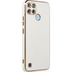 Microsonic Realme C25Y Olive Plated Beyaz Kılıf