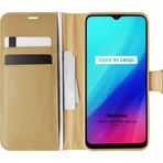 Microsonic Realme C3I Delux Leather Wallet Gold Kılıf