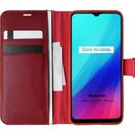 Microsonic Realme C3I Delux Leather Wallet Kırmızı Kılıf