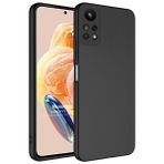 Microsonic Redmi Note 12 Pro 4G Groovy Soft Siyah Cep Telefonu Kılıfı