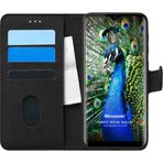 Microsonic Reeder P13 Blue Fabric Book Wallet Siyah Cep Telefonu Kılıfı