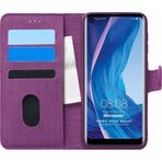 Microsonic Reeder P13 Blue Max Pro Fabric Book Wallet Mor Cep Telefonu Kılıfı