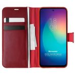 Microsonic Reeder S19 Max Pro S Zoom Kılıf Delux Leather Wallet Kırmızı [S19 Max Pro S Zoom ile Uyumlu Kılıf - Kırmızı]