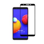 Microsonic Samsung Galaxy A01 Core Tam Kaplayan Temperli Cam Siyah Ekran Koruyucu