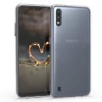 Microsonic Samsung Galaxy A01 Transparent Soft Beyaz Cep Telefonu Kılıf