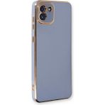 Microsonic Samsung Galaxy A03 Olive Plated Lavanta Grisi Kılıf