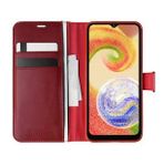Microsonic Samsung Galaxy A04 Delux Leather Wallet Kırmızı Kılıf