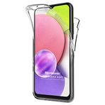 Microsonic Samsung Galaxy A04 Kılıf 6 Tarafı Tam Full Koruma 360 Clear Soft Şeffaf [Galaxy A04 ile Uyumlu Kılıf - Şeffaf]