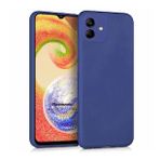 Microsonic Samsung Galaxy A04 Matte Silicone Lacivert Kılıf