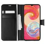 Microsonic Samsung Galaxy A04E Delux Leather Wallet Siyah Kılıf