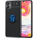Microsonic Samsung Galaxy A04E Kickstand Ring Holder Siyah Mavi Kılıf